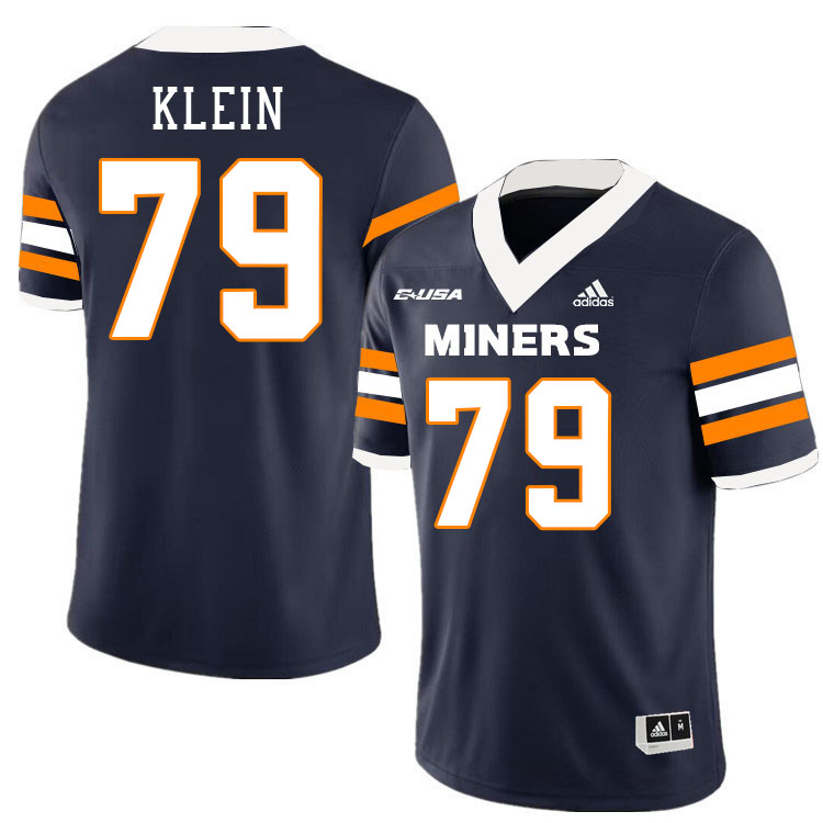 Elijah Klein UTEP Jersey,UTEP Miners #79 Elijah Klein College Football Jersey,Uniforms-Navy